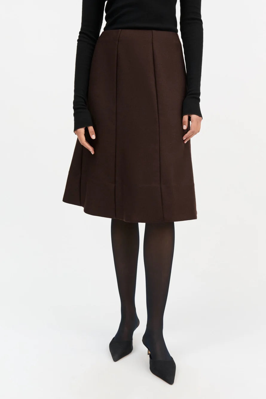 Eva Skirt Dark Brown