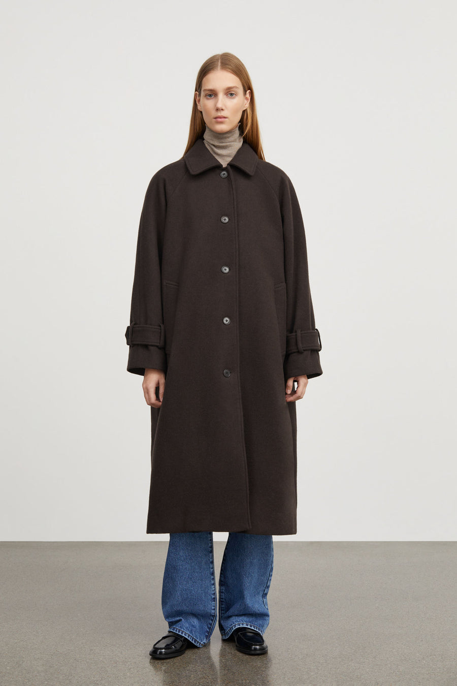 Macy Coat Dark Brown