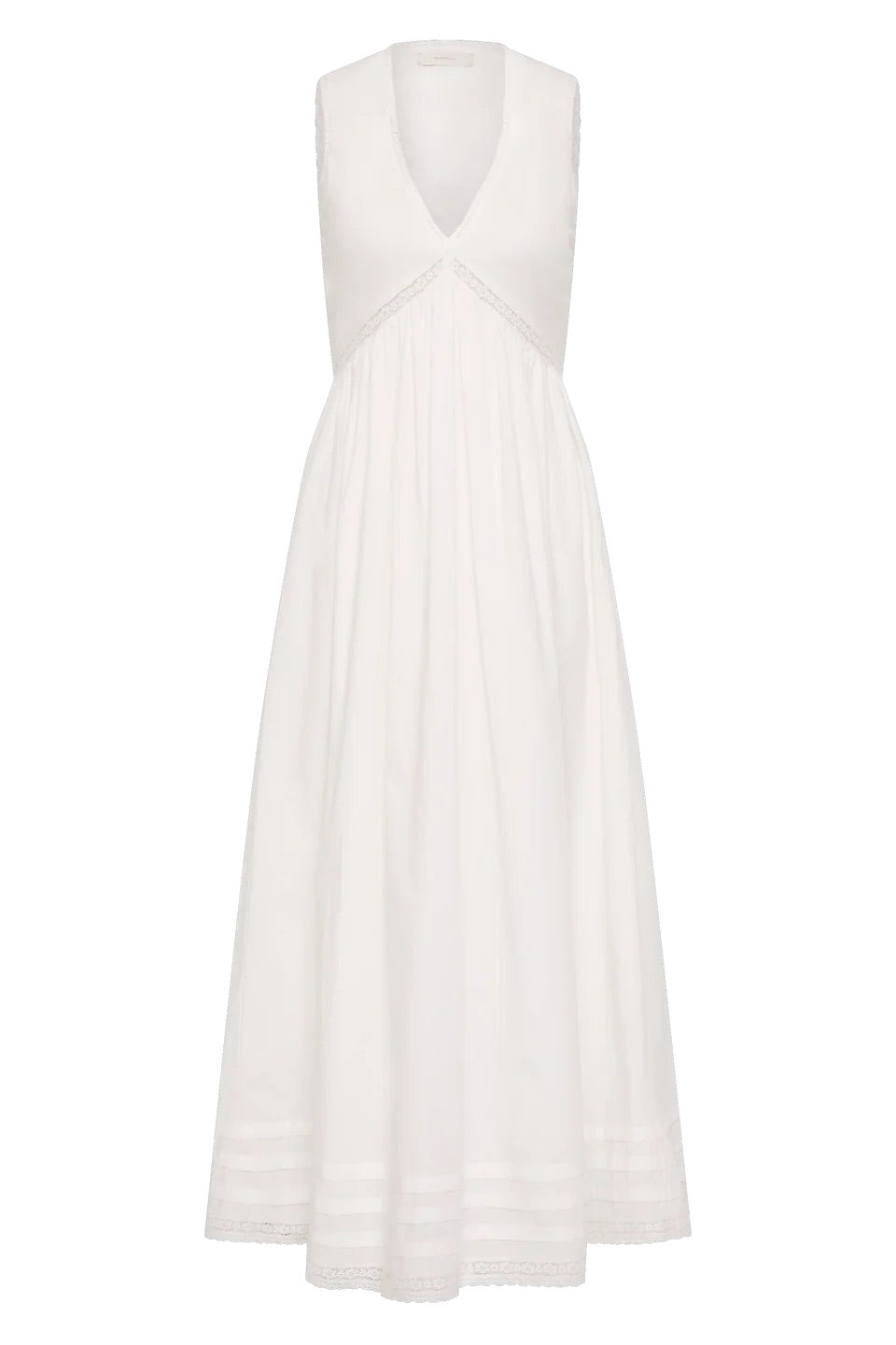 Fiora Midi Dress White