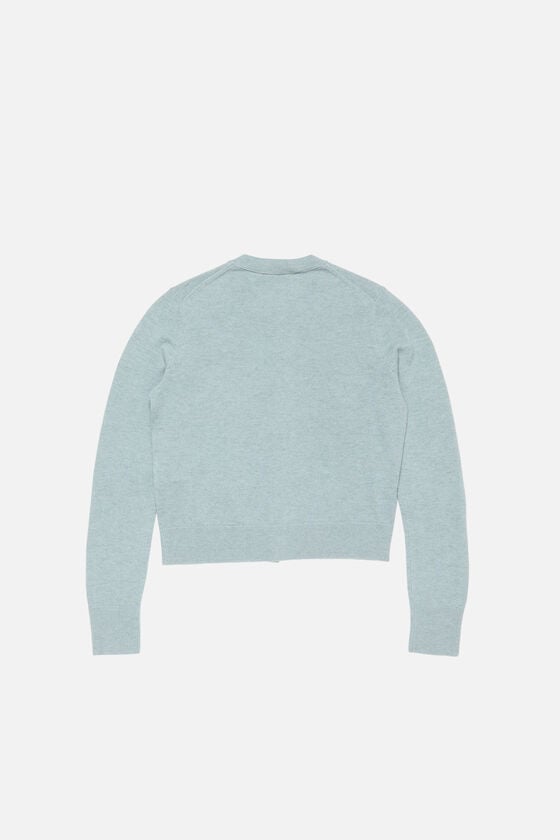 Fitted Cardigan Dusty Blue