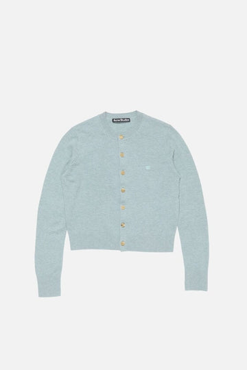 Fitted Cardigan Dusty Blue