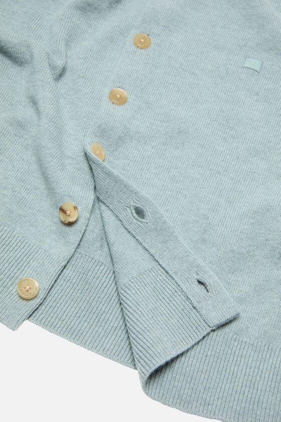 Fitted Cardigan Dusty Blue