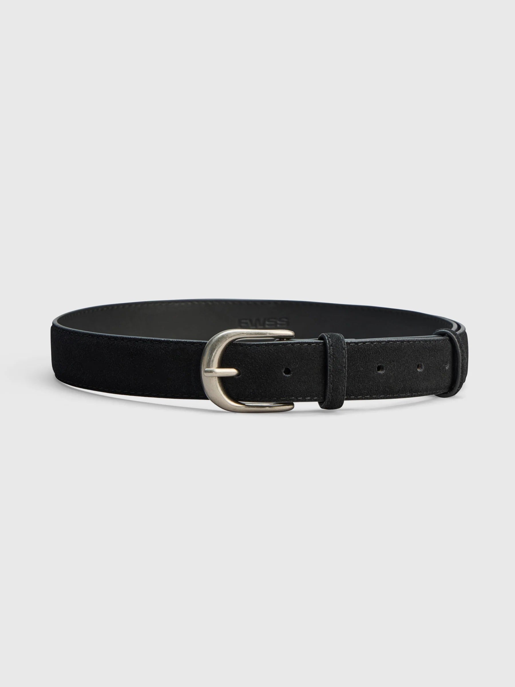 Everyday Suede Belt - Jet Black