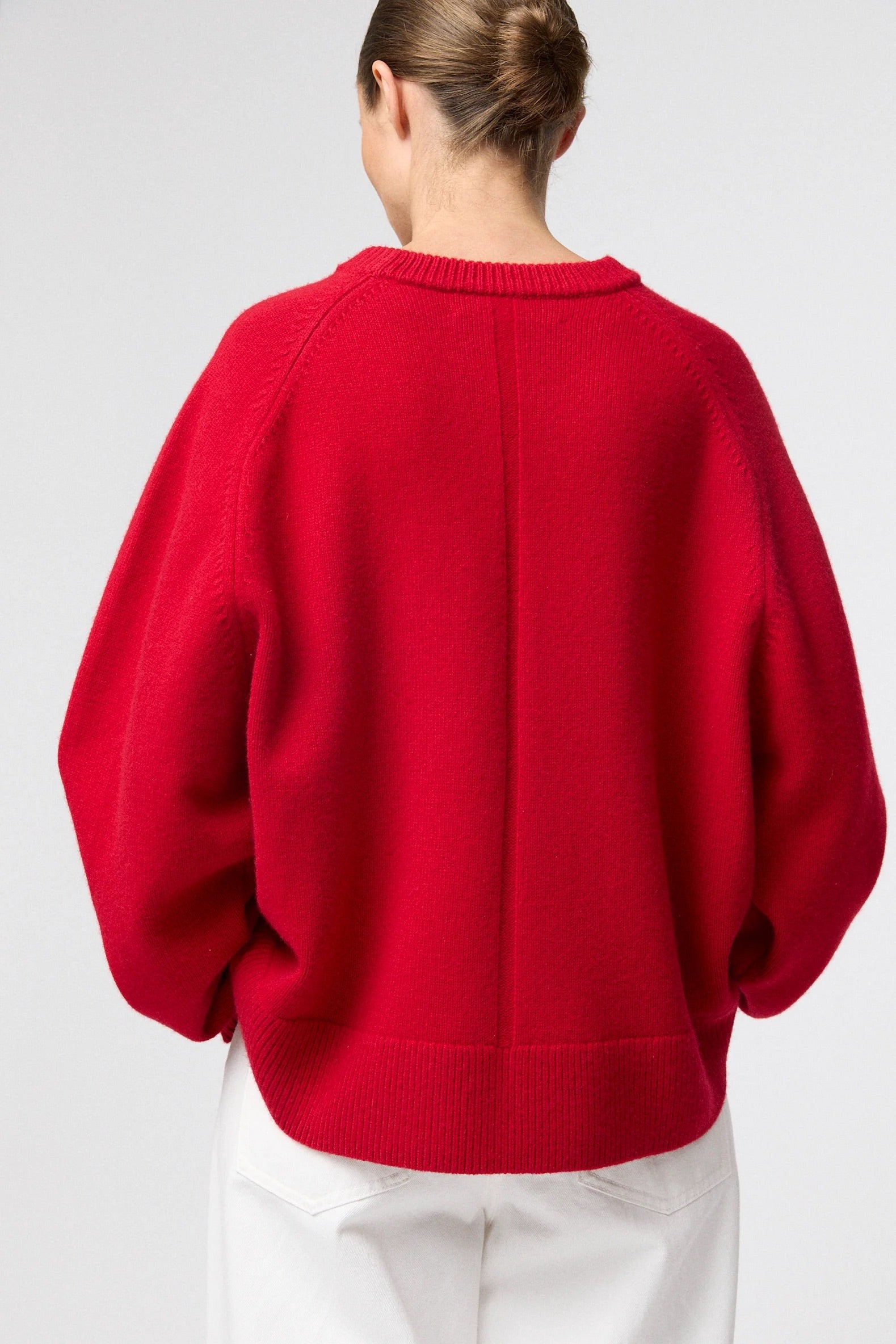 Harbour Round Neck Sweater  - Crimson
