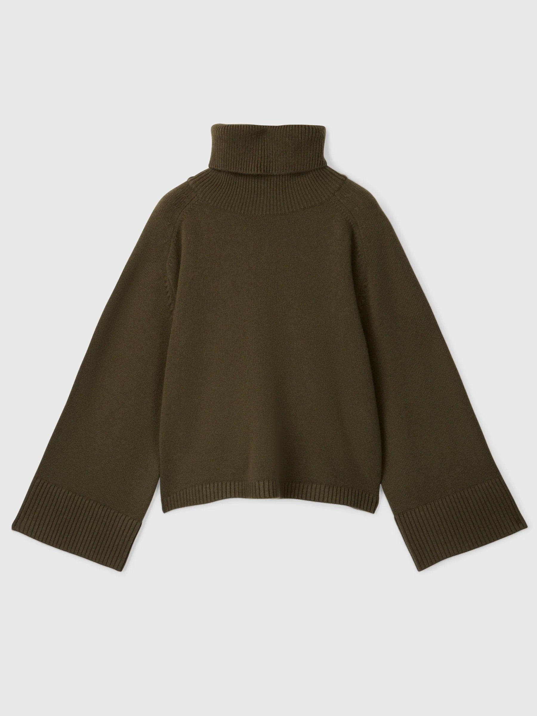Issa Turtleneck Sweater - Dark Olive