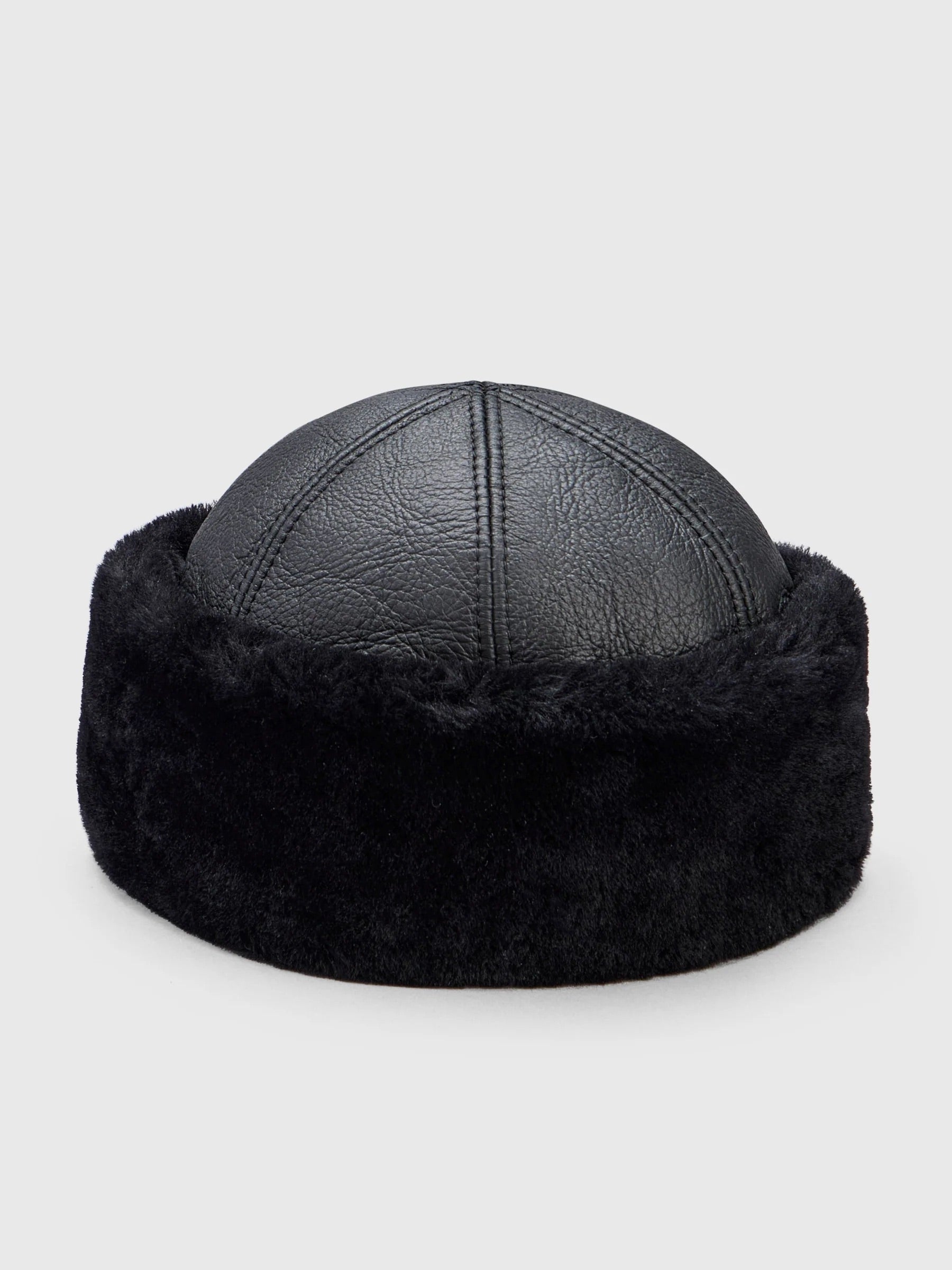 Oslo Shearling Hat - Jet Black