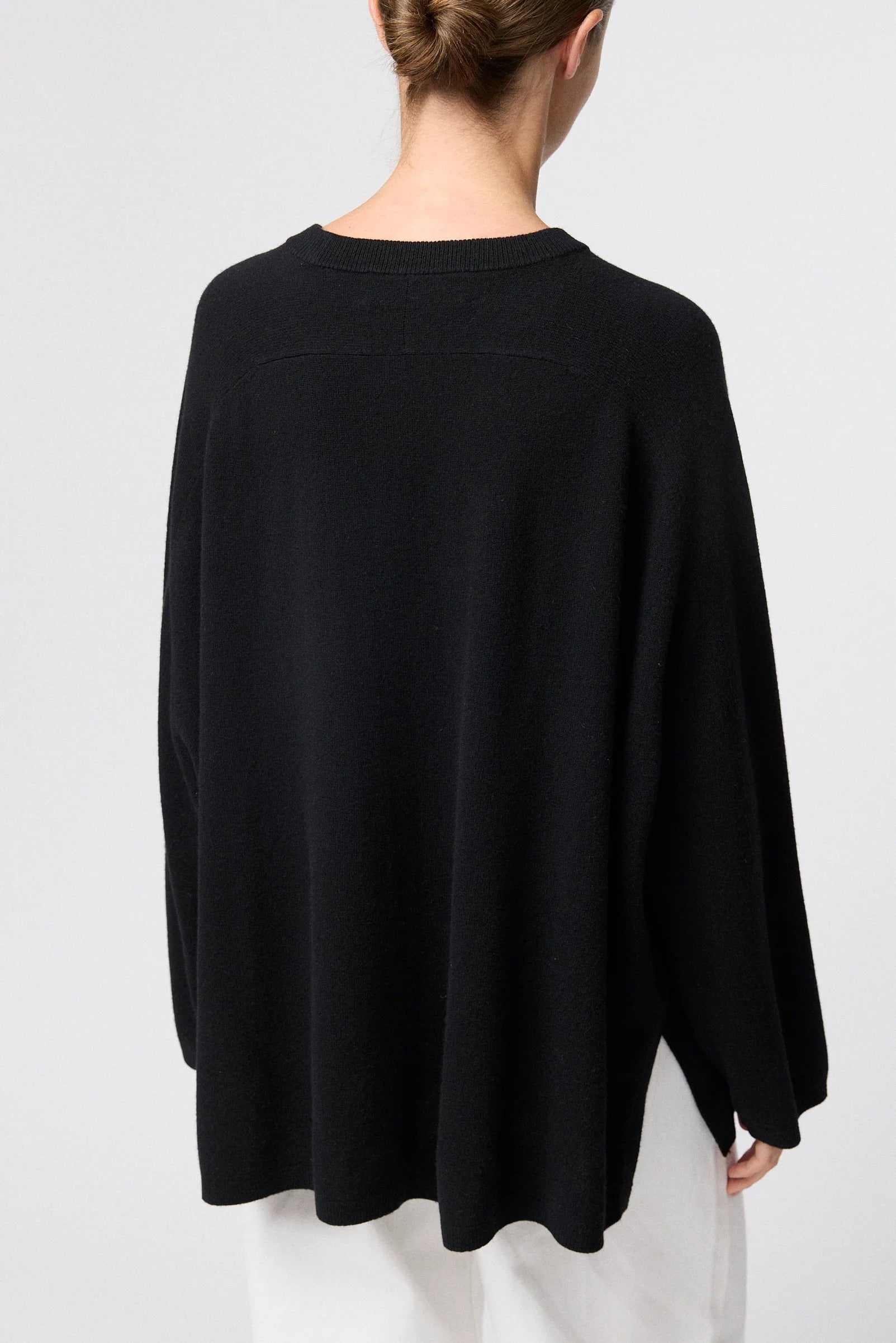 Roma Wool Sweater - Jet Black
