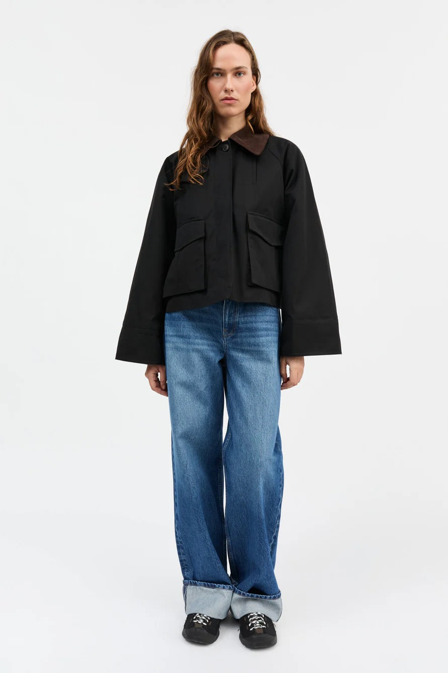 Gaby City Jacket Black/Brown
