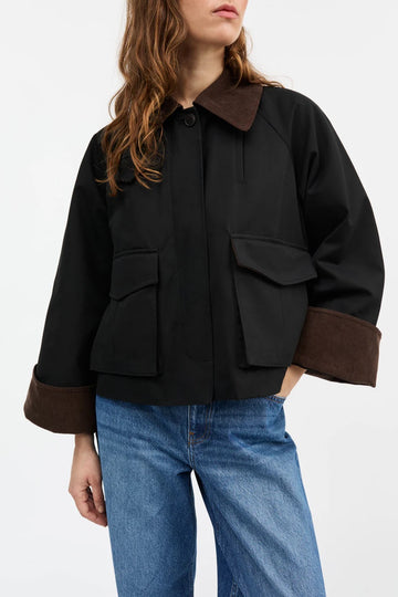 Gaby City Jacket Black/Brown