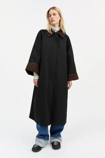 Gaby Coat Black/Brown