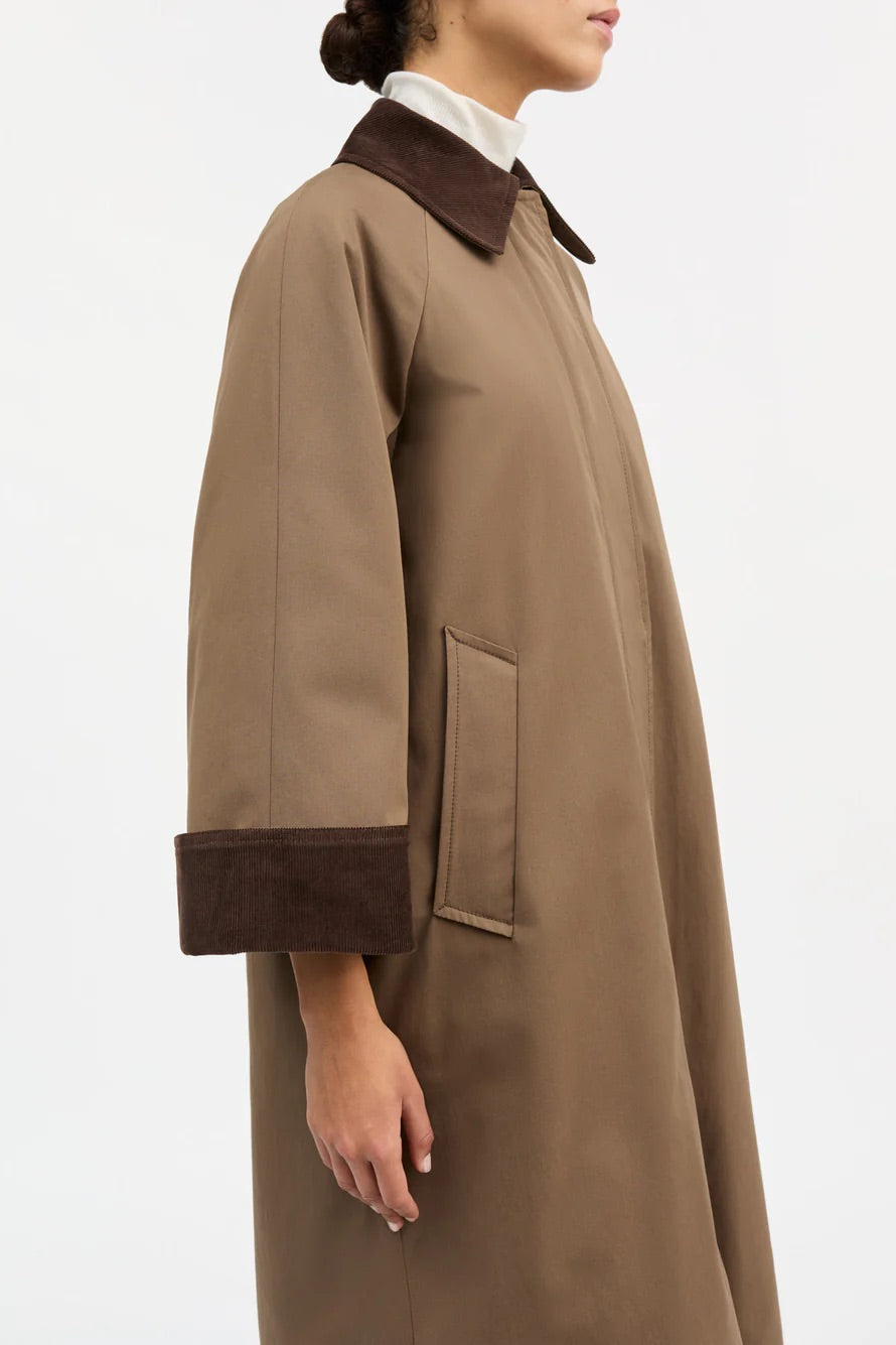 Gaby Coat Taupe Brown