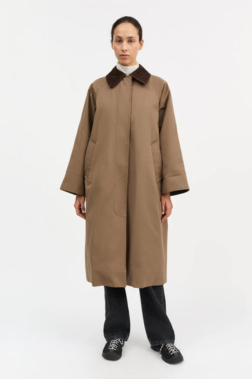 Gaby Coat Taupe Brown