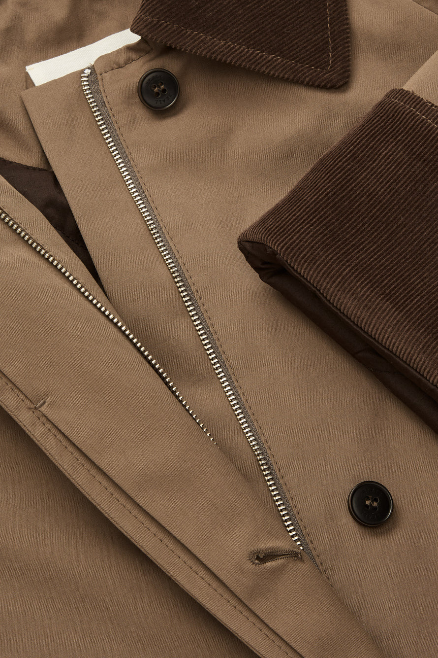 Gaby Coat Taupe Brown