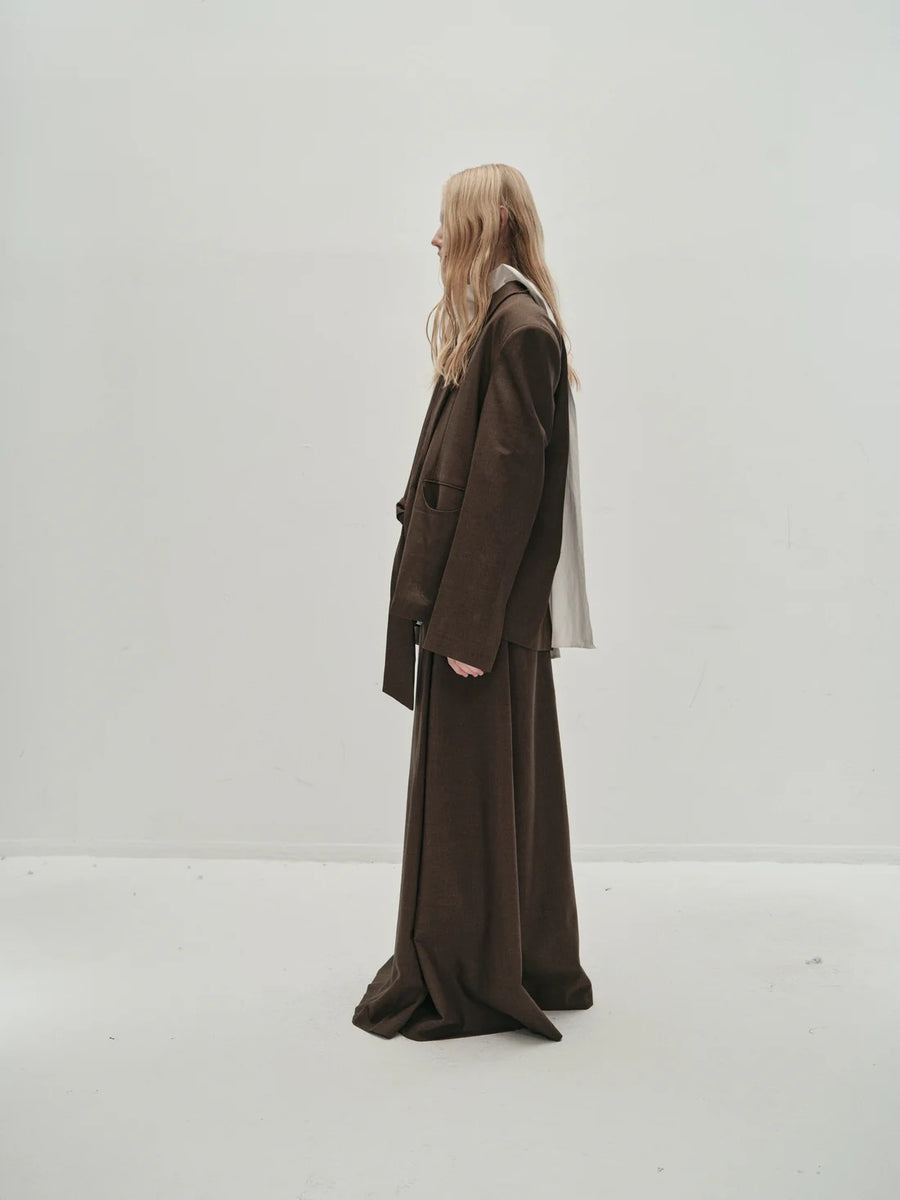 Gala Tie Blazer Brown