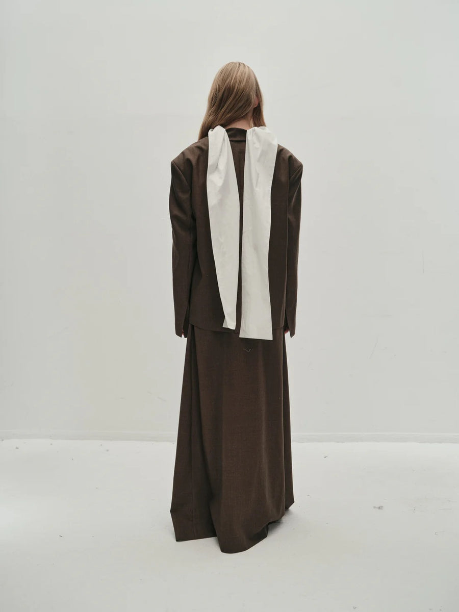 Gala Tie Blazer Brown