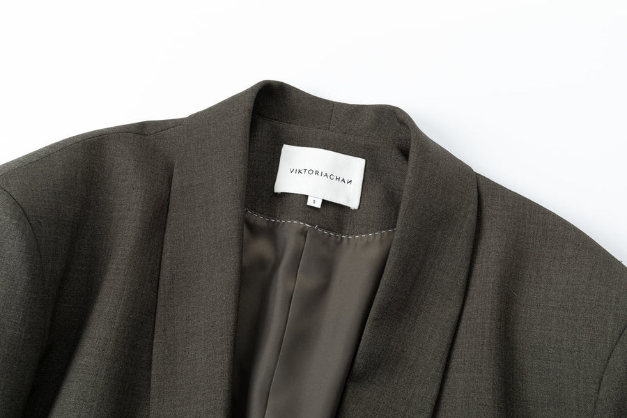 Gala Tie Blazer Brown