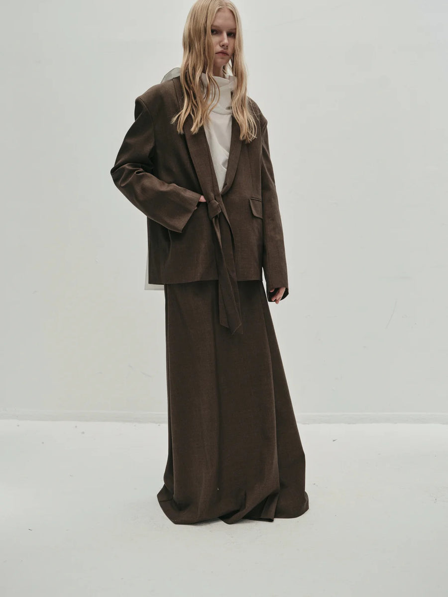Gala Tie Blazer Brown