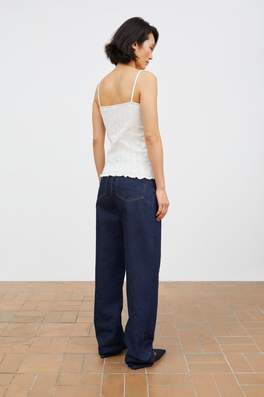 June Cami Top Ecru