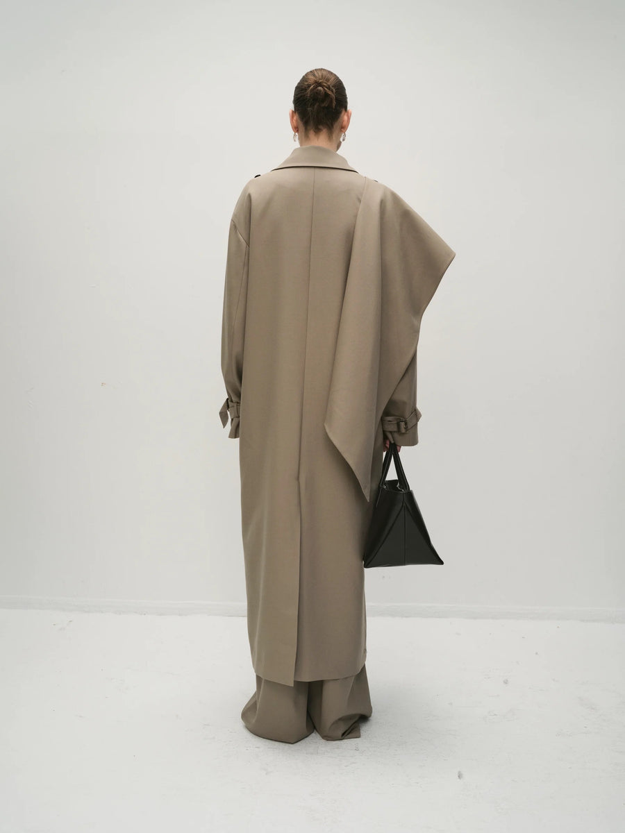 Larissa Wool Trenchcoat Mole