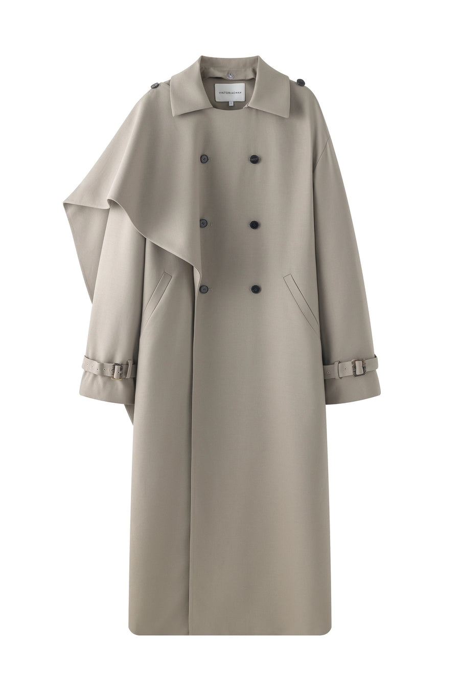 Larissa Wool Trenchcoat Mole