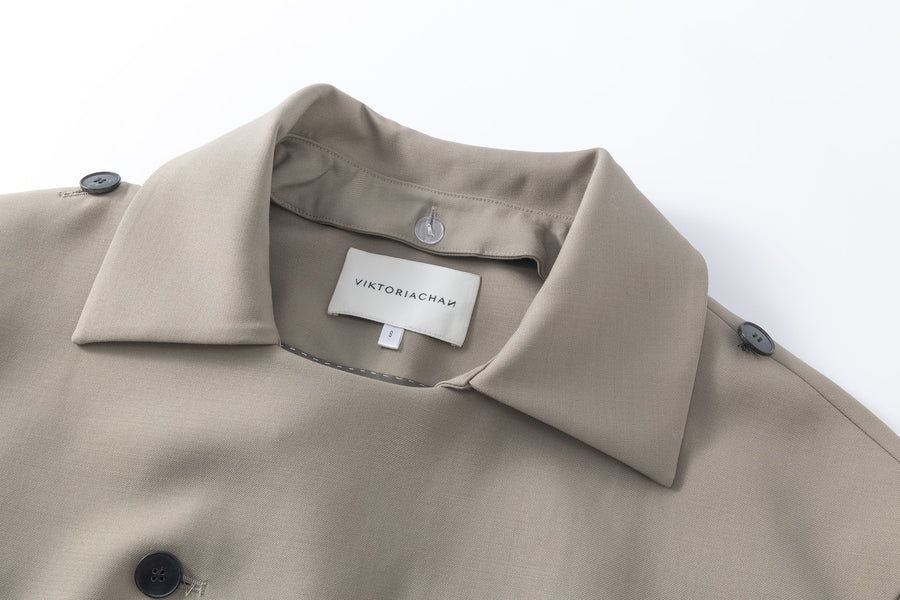 Larissa Wool Trenchcoat Mole