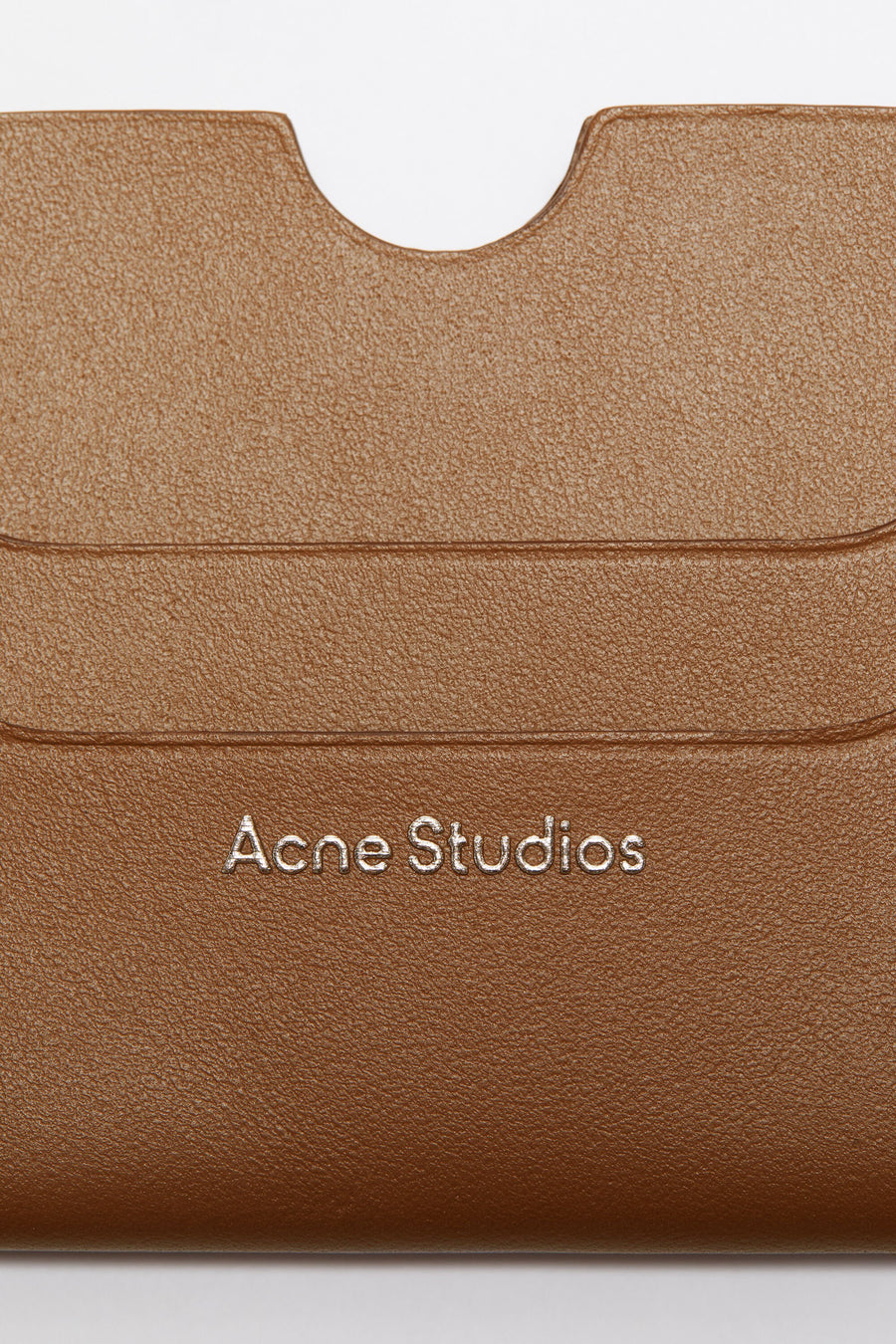 Leather Card Holder Camel Brown