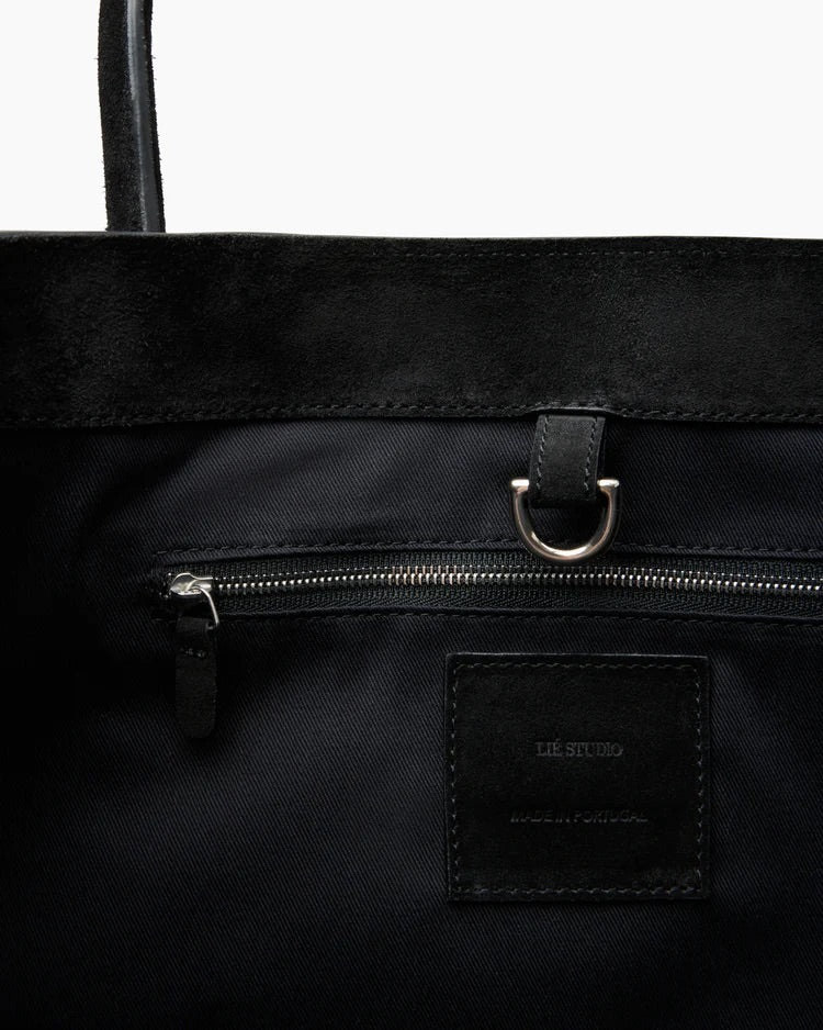 The Grace Tote - Black Suede