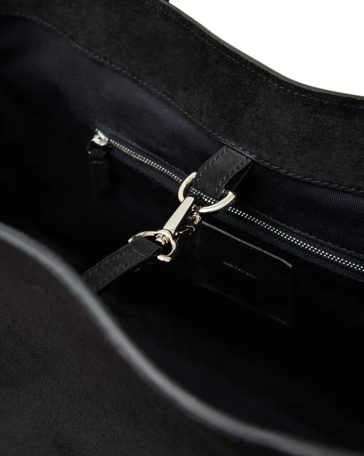 The Grace Tote - Black Suede