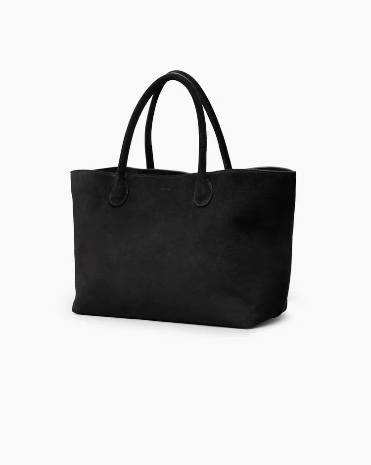 The Grace Tote - Black Suede