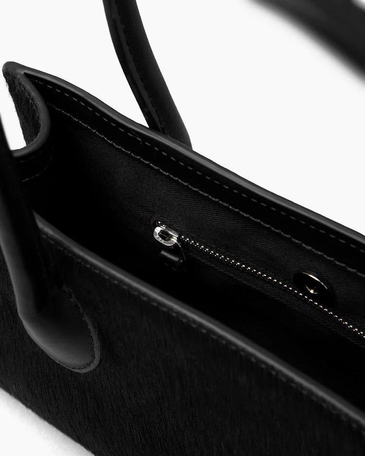 The Lou Bag - Black Calfhair