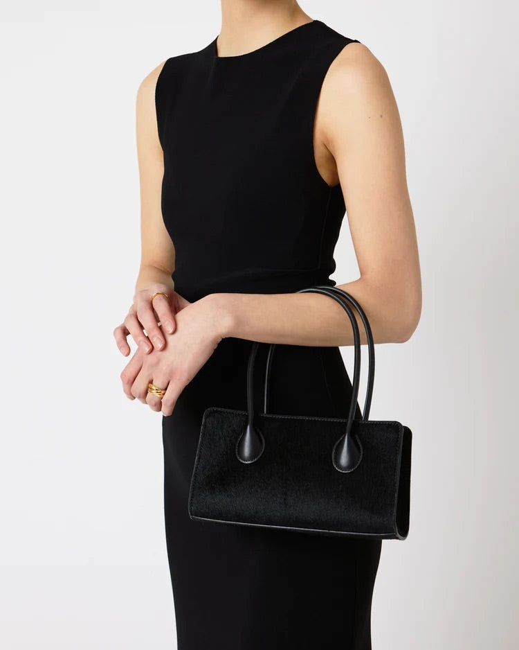 The Lou Bag - Black Calfhair