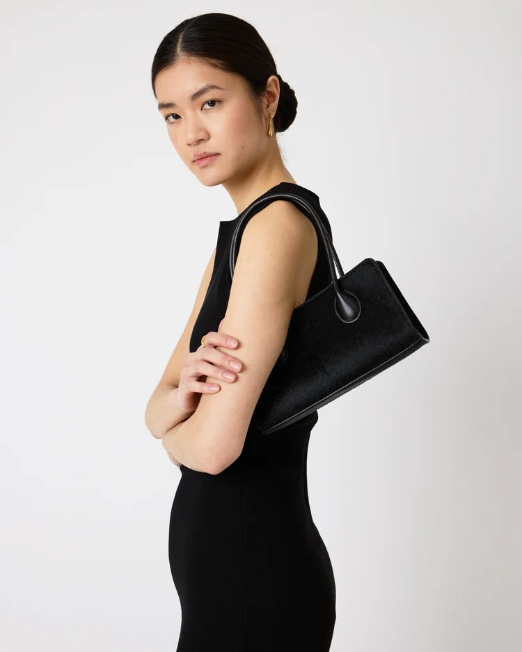 The Lou Bag - Black Calfhair