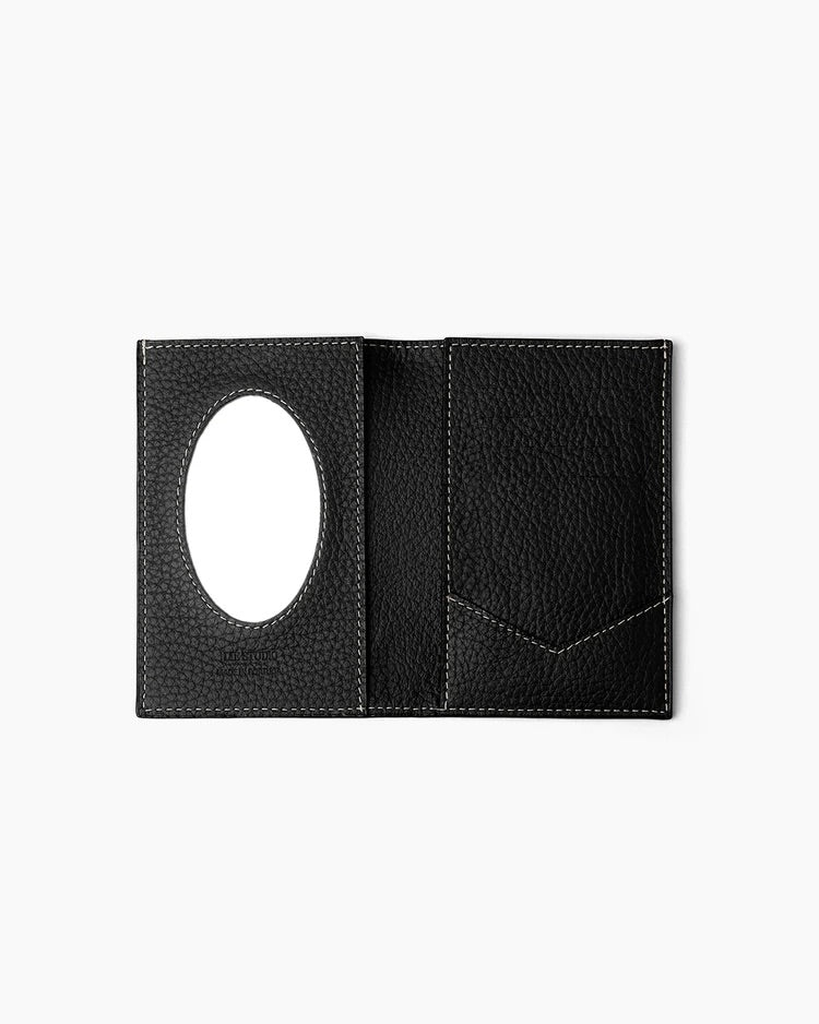 The Romy Passport Cover - Black Grosgrain