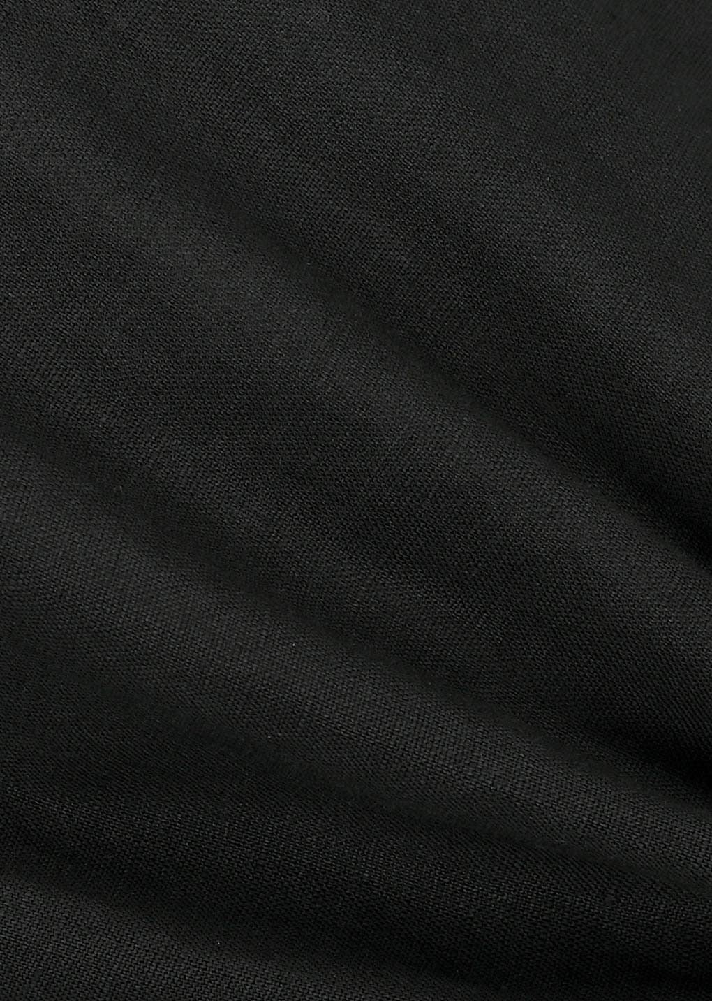 Linen Banding Pants - Black