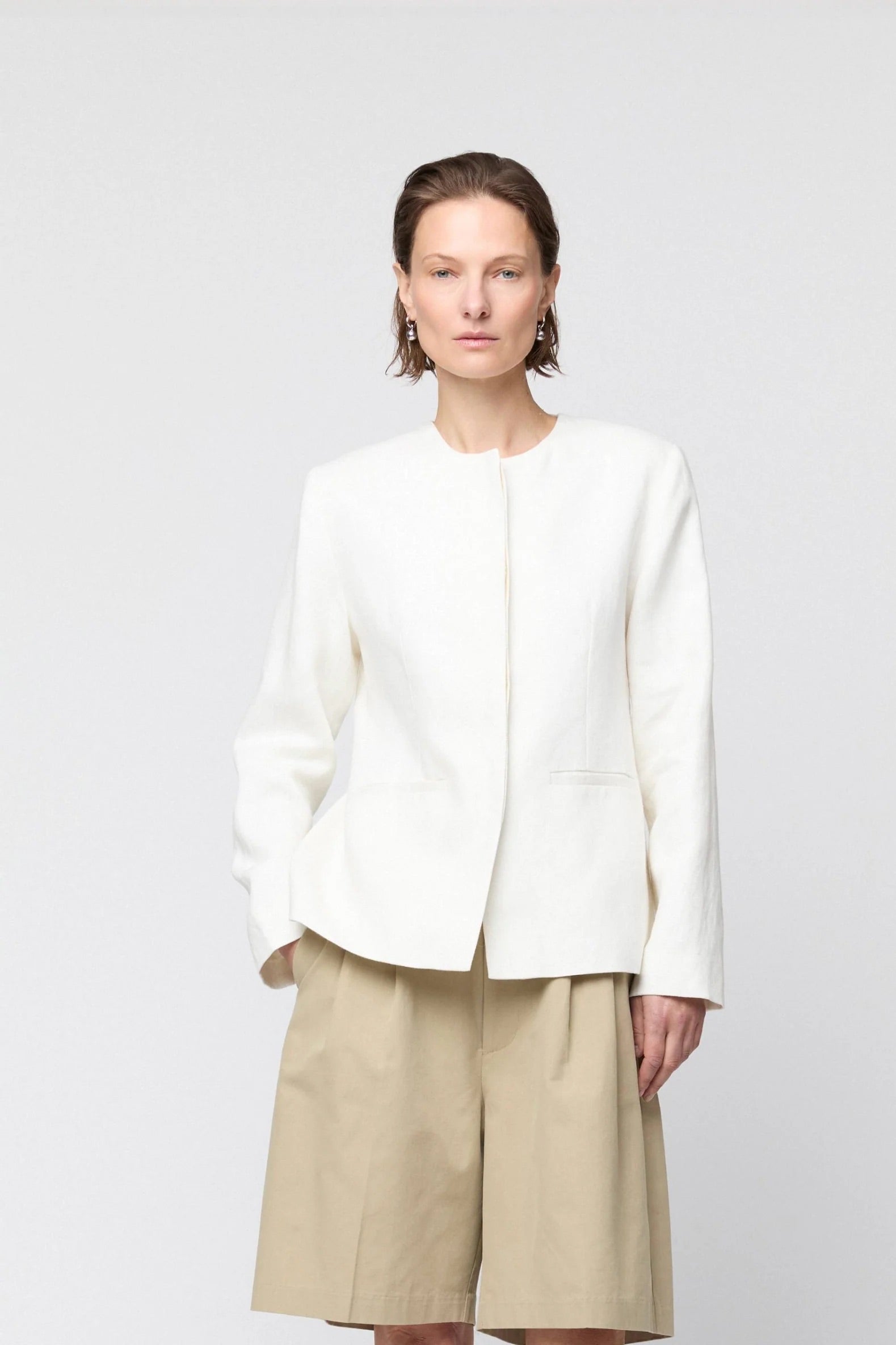 Linen Noir Blazer - Off White