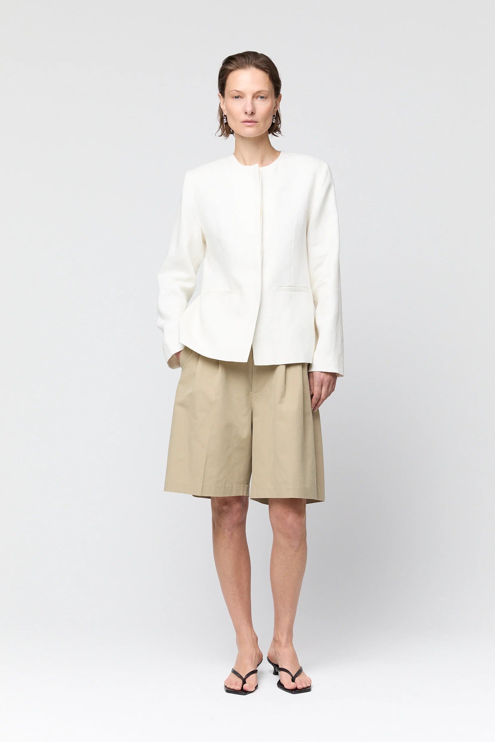 Linen Noir Blazer - Off White
