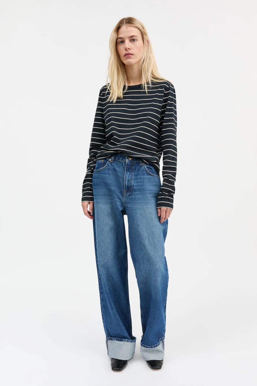 Loui Blouse Navy/White