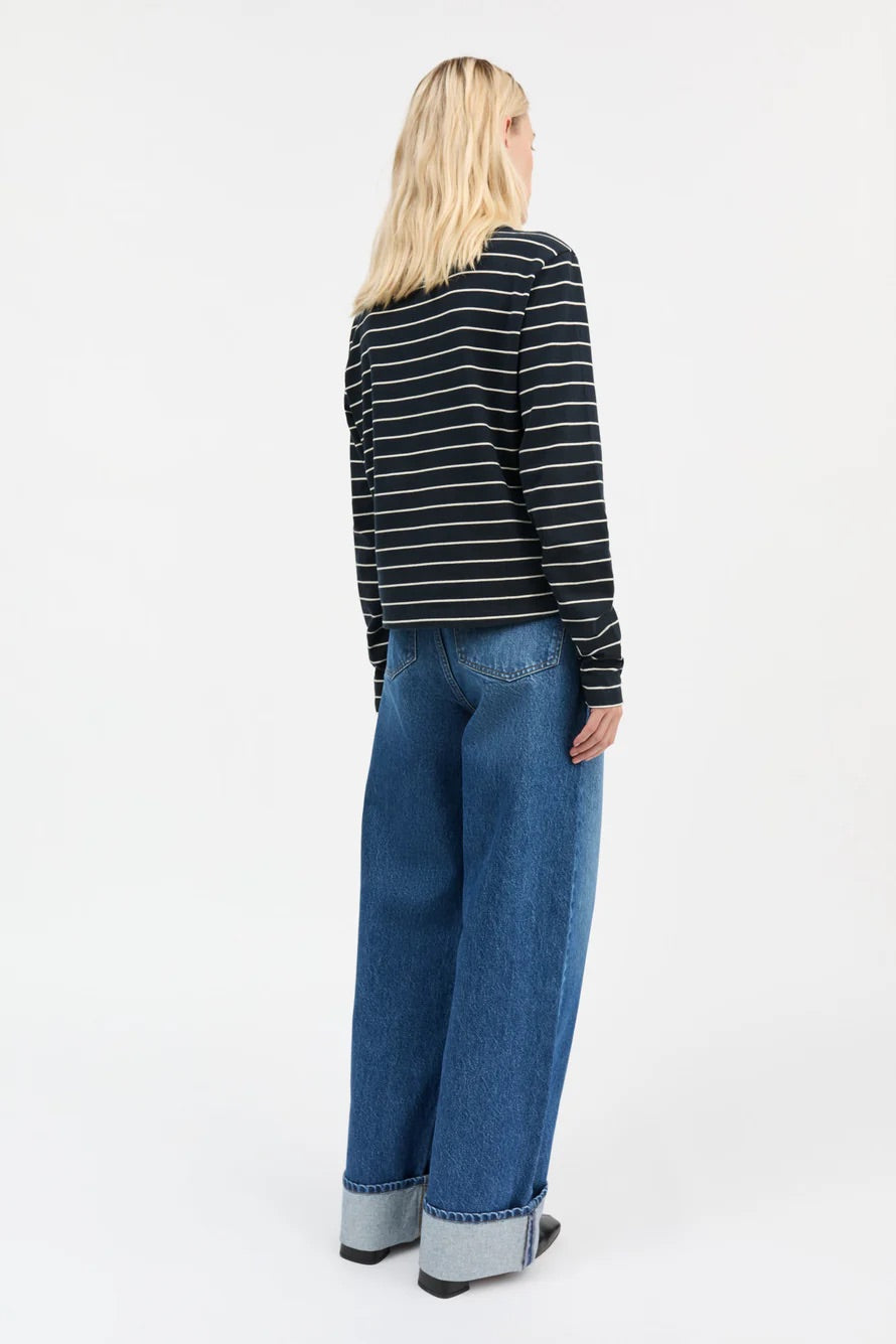 Loui Blouse Navy/White