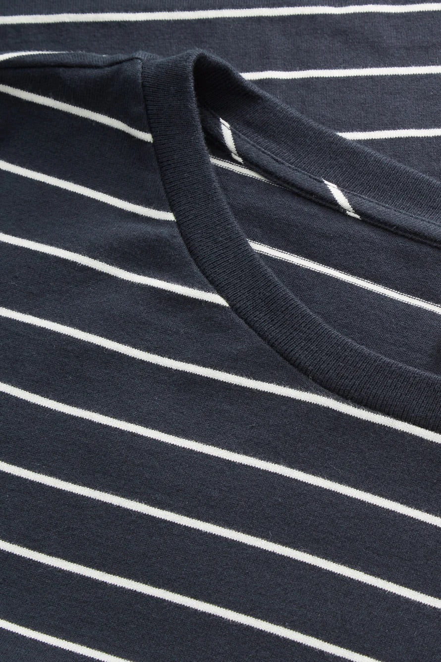 Loui Oversized Blouse Navy/White