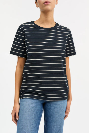 Loui Regular Tee Navy/White