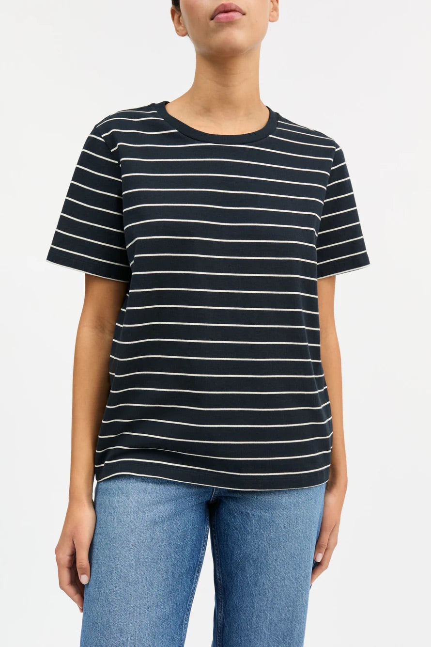 Loui Regular Tee Navy/White