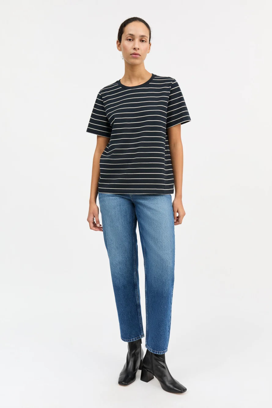 Loui Regular Tee Navy/White