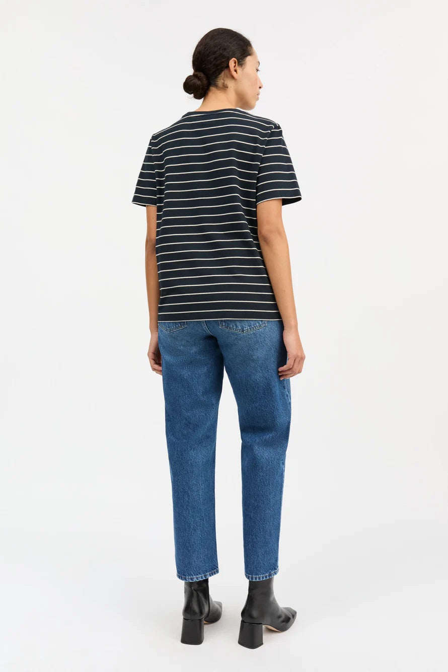 Loui Regular Tee Navy/White
