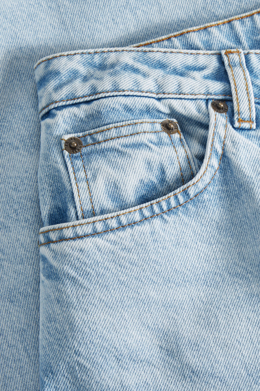 Maddy Straight Jeans Worn Light Blue