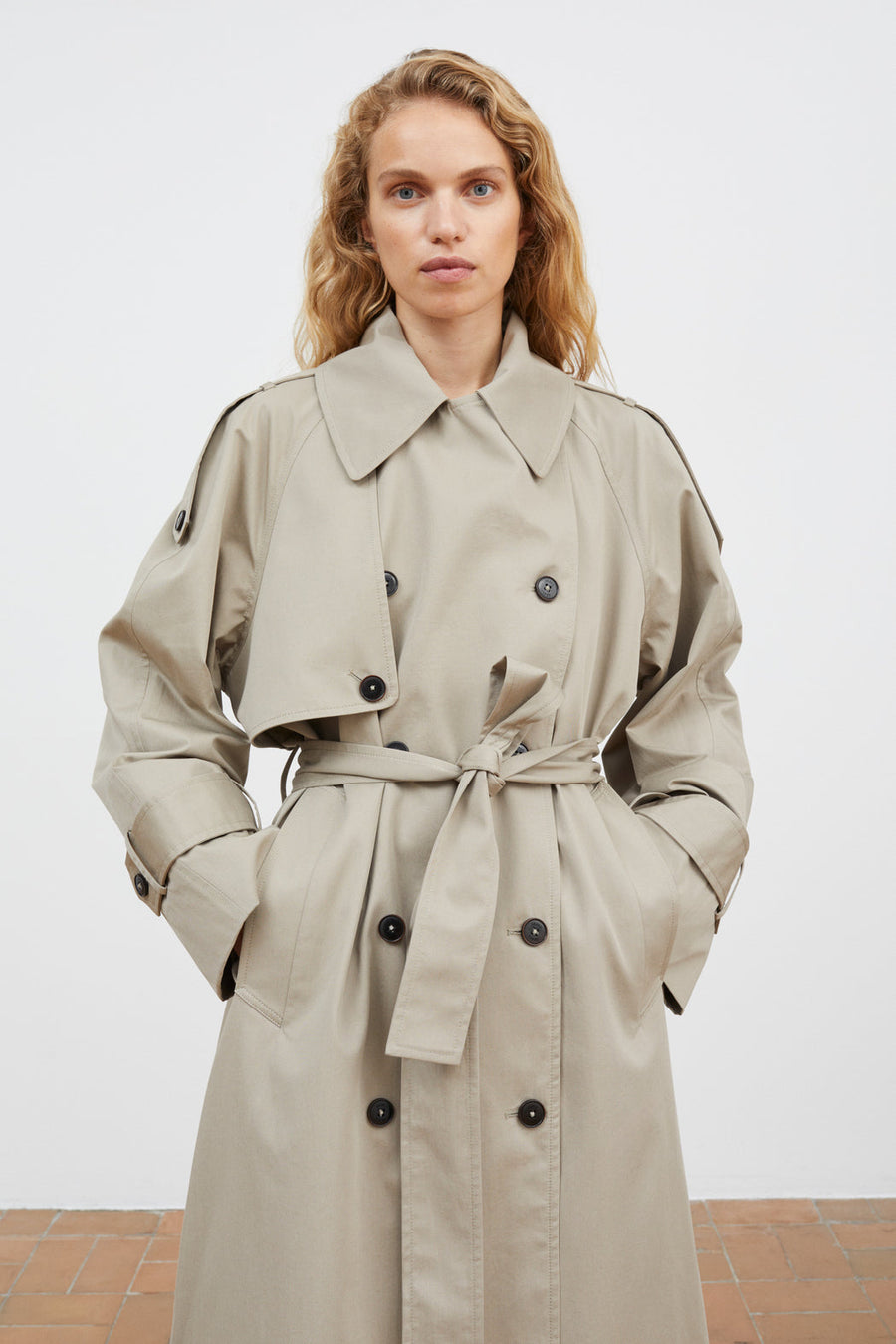 Mahsa Trenchcoat Stone Moss
