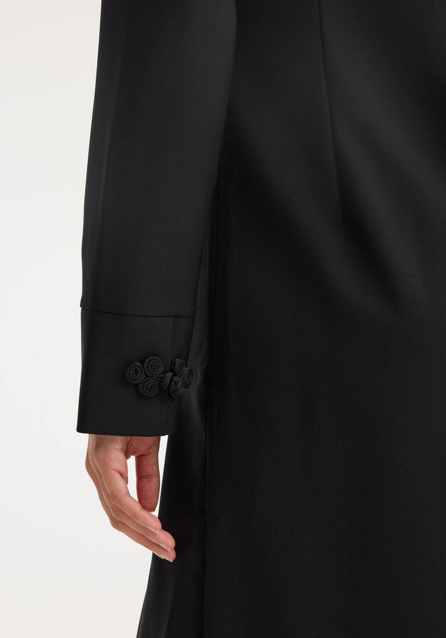 Mandarin Dress Black