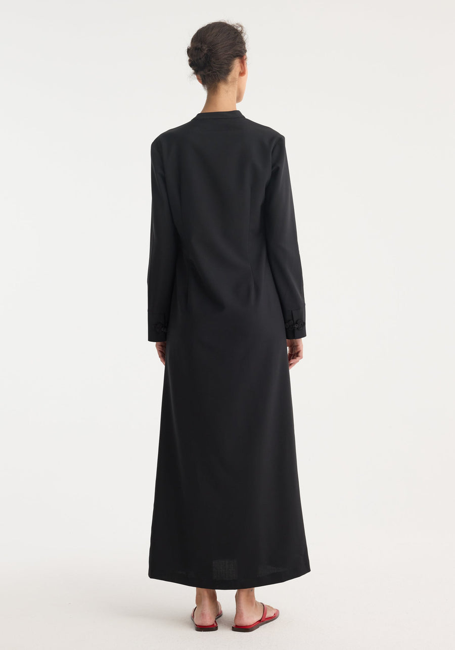 Mandarin Dress Black