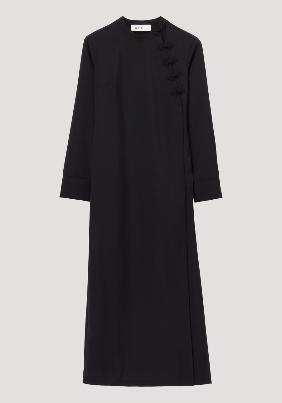 Mandarin Dress Black