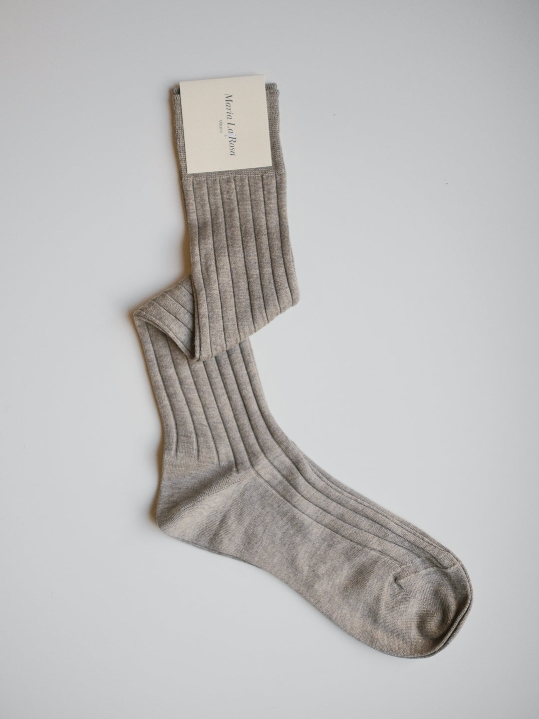 College Cotton Socks - Sabbia Melange