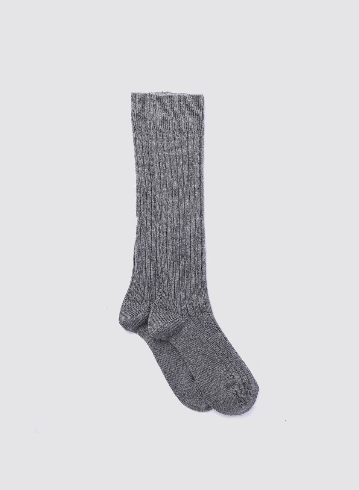 College Wool Socks - Grey